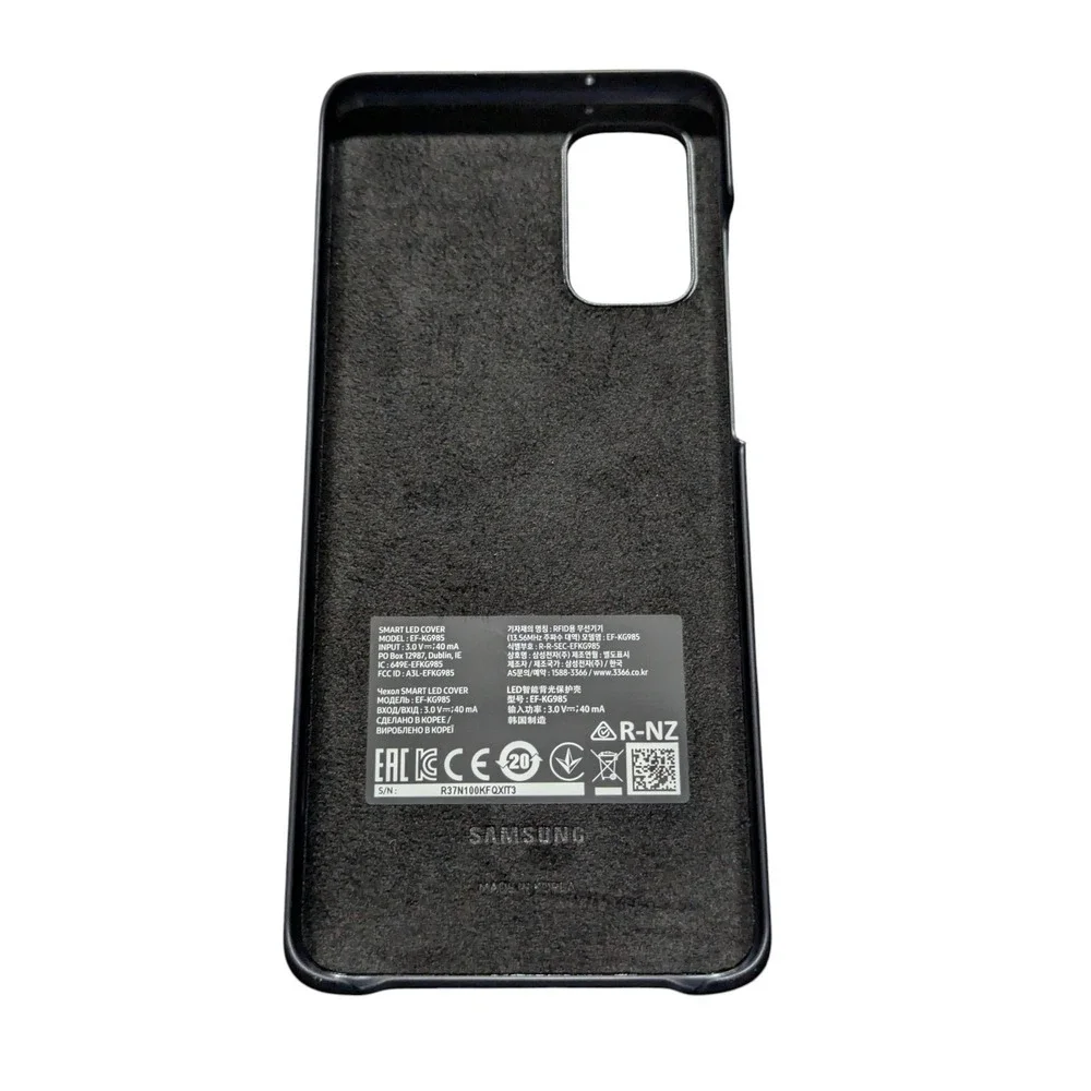 Mm8O Samsung LED Case for Samsung Galaxy S20+ 5G - Black‎